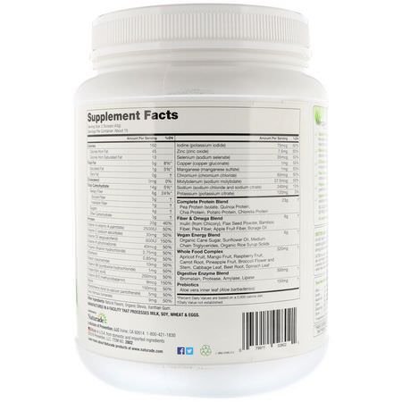 植物性, 植物性蛋白: VeganSmart, All-In-One Nutritional Shake, Vanilla, 1.42 lbs (645 g)