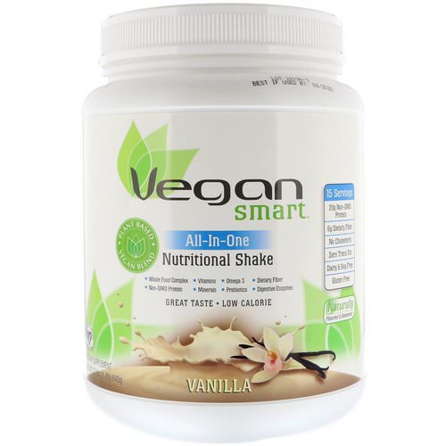VeganSmart, All-In-One Nutritional Shake, Vanilla, 1.42 lbs (645 g) Review