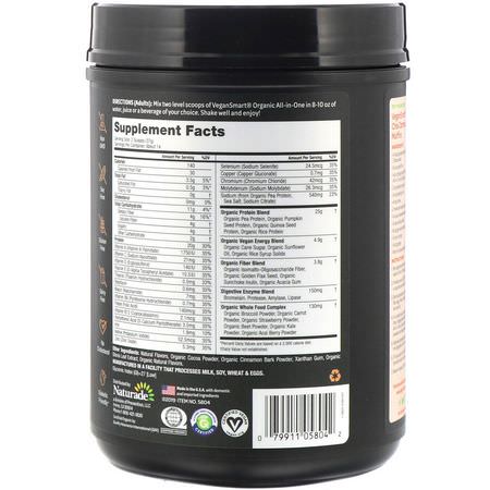 植物性, 植物性蛋白: VeganSmart, Organic All-In-One Nutritional Shake, Chai Spices, 18.27 oz (518 g)