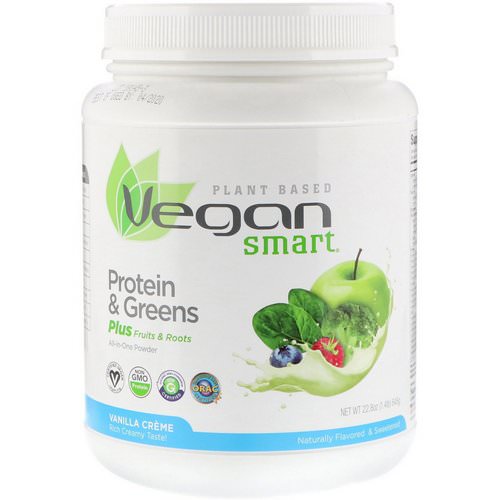 VeganSmart, Protein & Greens, All-In-One Powder, Vanilla Creme, 1.42 lbs (645 g) Review