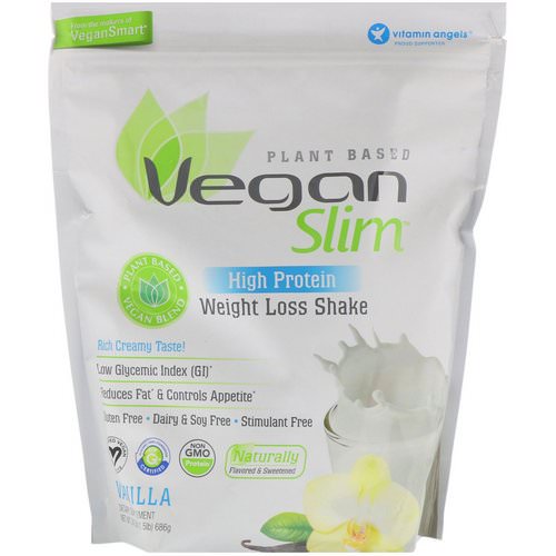 VeganSmart, Vegan Slim, High Protein, Weight Loss Shake, Vanilla, 1.5 lbs (686 g) Review