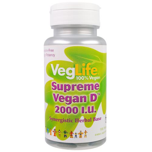 VegLife, Supreme Vegan D, 2000 I.U, 100 Tablets Review