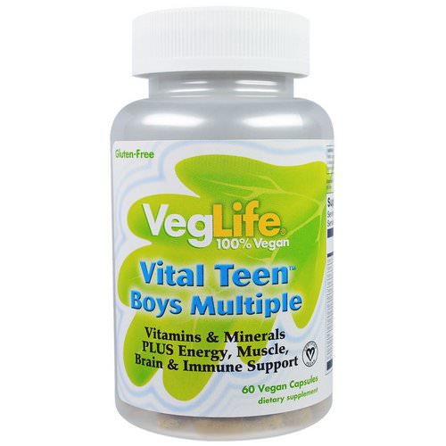 VegLife, Vital Teen Boys Multiple, 60 Vegan Capsules Review