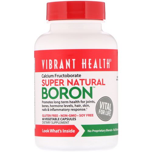 Vibrant Health, Super Natural Boron, 60 Vegetable Capsules Review