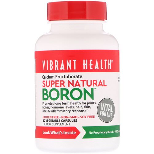 Vibrant Health, Super Natural Boron, 60 Vegetable Capsules Review