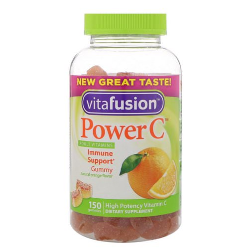 VitaFusion, Power C, Immune Support, Natural Orange Flavor, 150 Gummies Review