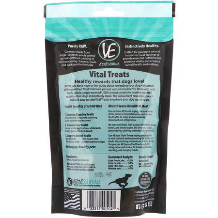寵物零食, 寵物: Vital Essentials, Freeze-Dried Treats For Dogs, Wild Alaskan Salmon, 2.5 oz (70.9 g)