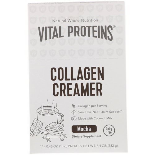 Vital Proteins, Collagen Creamer, Mocha, 14 Packets, 0.46 oz (13 g) Each Review