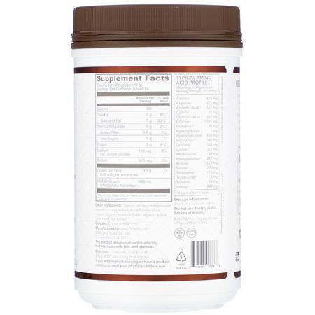 膠原補充劑, 關節: Vital Proteins, Collagen Latte, Hot Cocoa, 12.5 oz (355 g)