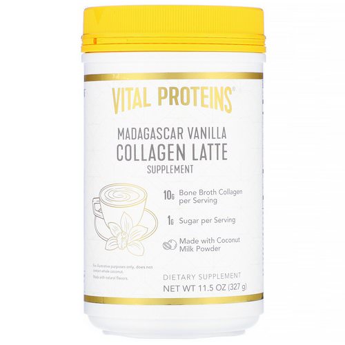 Vital Proteins, Collagen Latte, Madagascar Vanilla, 11.5 oz (327 g) Review