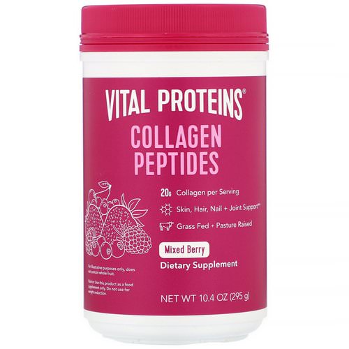 Vital Proteins, Collagen Peptides, Mixed Berry, 10.4 oz (295 g) Review