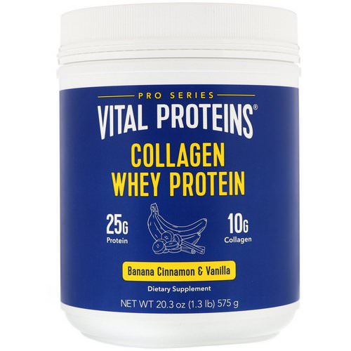 Vital Proteins, Collagen Whey Protein, Banana, Cinnamon & Vanilla, 1.27 lbs (575 g) Review