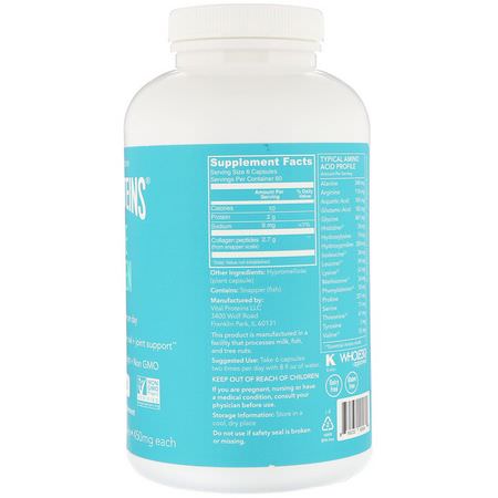 膠原蛋白增補劑, 關節: Vital Proteins, Marine Collagen, Wild Caught, 450 mg, 360 Capsules