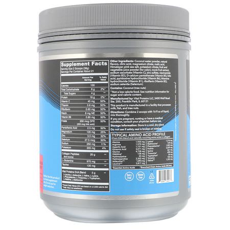 氨基酸: Vital Proteins, Performance, RecoveryWave, Watermelon Blueberry, 28.3 oz (803 g)