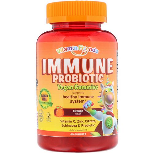 Vitamin Friends, Immune Probiotic Vegan Gummies, Orange, 60 Gummies Review