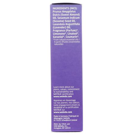 按摩油, 按摩油: Weleda, Relaxing Body & Beauty Oil, Lavender Extracts, 3.4 fl oz (100 ml)