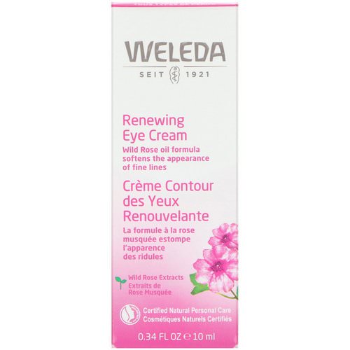 Weleda, Renewing Eye Cream, Wild Rose Extracts, All Skin Types, 0.34 fl oz (10 ml) Review
