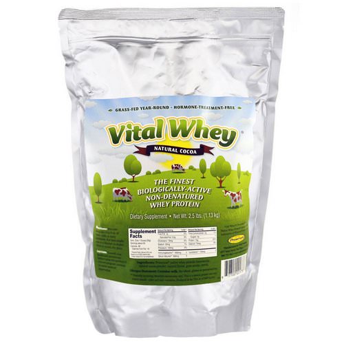 Well Wisdom, Vital Whey, Natural Cocoa, 2.5 lbs (1.13 kg) Review