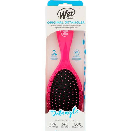 梳子, 髮刷: Wet Brush, Original Detangler Brush, Pink, 1 Brush