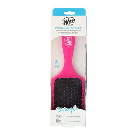 梳子, 髮刷: Wet Brush, Paddle Detangler Brush, Pink, 1 Brush