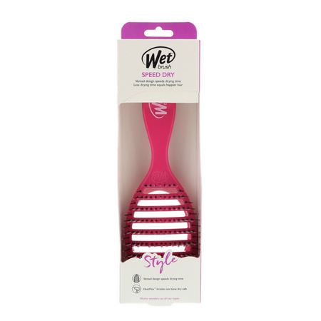 梳子, 髮刷: Wet Brush, Speed Dry Brush, Pink, 1 Brush