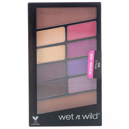 化妝禮品, 眼影: Wet n Wild, Color Icon Eyeshadow Palette, 761B V.I. Purple, 0.35 oz (10 g)