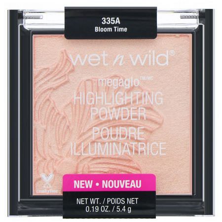 輪廓筆, 臉部: Wet n Wild, MegaGlo Highlighting Powder, Bloom Time, 0.19 oz (5.4 g)