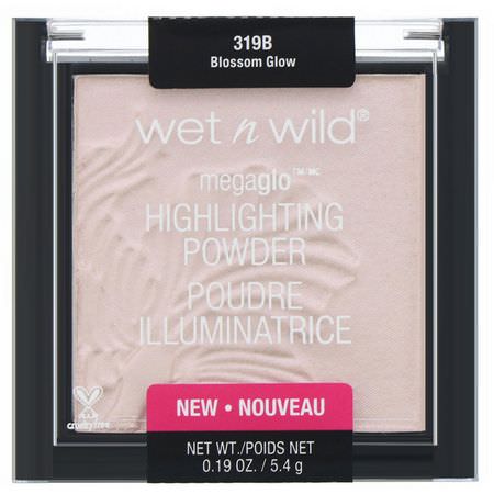 高光粉, 臉部: Wet n Wild, MegaGlo Highlighting Powder, Blossom Glow, 0.19 oz (5.4 g)