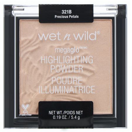 高光筆, 臉部: Wet n Wild, MegaGlo Highlighting Powder, Precious Petals, 0.19 oz (5.4 g)