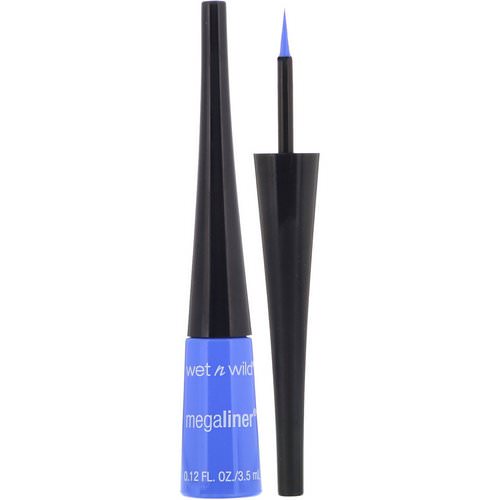 Wet n Wild, MegaLiner Liquid Eyeliner, Voltage Blue, 0.12 fl oz (3.5 ml) Review
