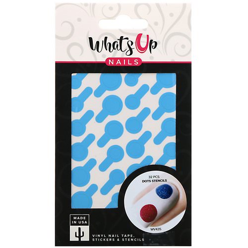 Whats Up Nails, Dots Stencils, 32 Pieces Review