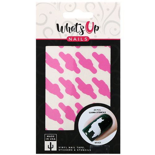 Whats Up Nails, Llama Stencils, 20 Pieces Review