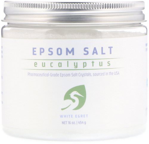 White Egret Personal Care, Epsom Salt, Eucalyptus, 16 oz (454 g) Review