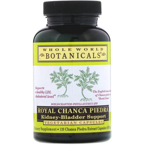 Whole World Botanicals, Royal Chanca Piedra, Kidney-Bladder Support, 400 mg, 120 Vegetarian Capsules Review