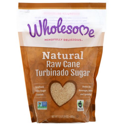 Wholesome, Natural Raw Cane, Turbinado Sugar, 1.5 lbs (24 oz.) - 680 g Review