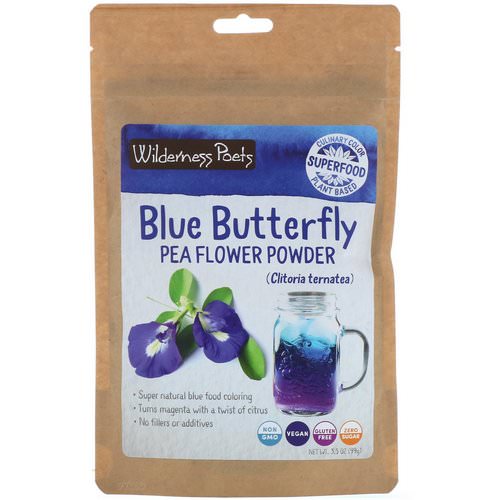 Wilderness Poets, Blue Butterfly Pea Flower Powder, 3.5 oz (99 g) Review