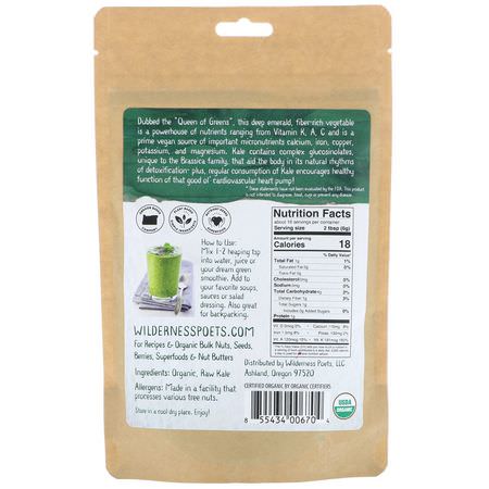 羽衣甘藍, 超級食物: Wilderness Poets, Kale Powder, 3.5 oz (99 g)