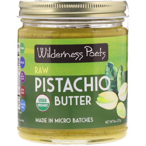 Wilderness Poets, Organic Raw Pistachio Butter, 8 oz (227 g) Review