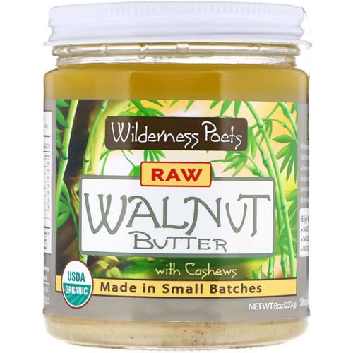 Wilderness Poets, Raw Walnut Butter with Cashews, 8 oz (227 g) Review