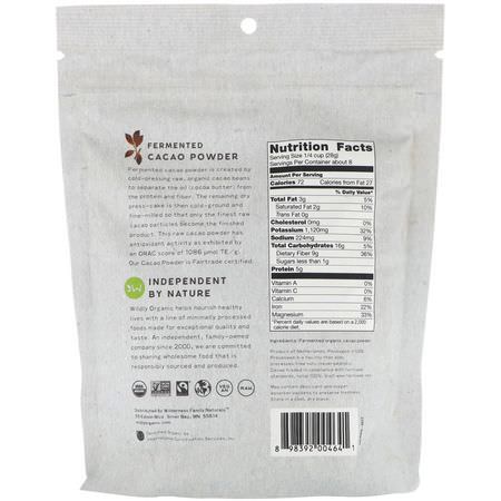 可可, 超級食品: Wildly Organic, Fermented Cacao Powder, 8 oz (227 g)