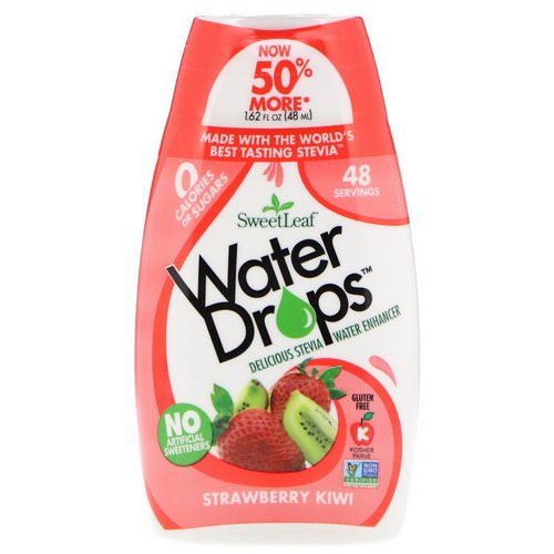 Wisdom Natural, SweetLeaf, Water Drops, Delicious Stevia Water Enhancer, Strawberry Kiwi, 1.62 fl oz (48 ml) Review