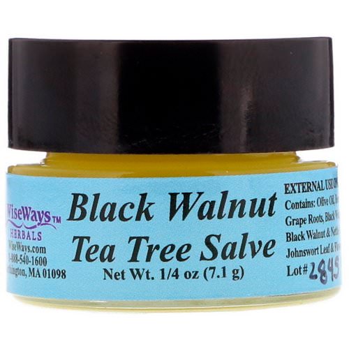 WiseWays Herbals, Black Walnut Tea Tree Salve, 1/4 oz (7.1 g) Review