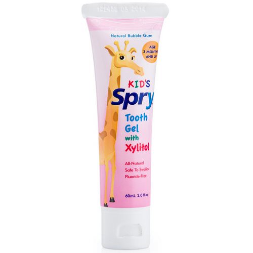 Xlear, Kid's Spry, Tooth Gel with Xylitol, Natural Bubble Gum, 2.0 fl oz (60 ml) Review