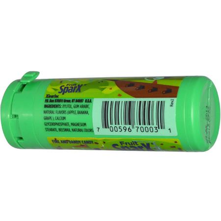 錠劑, 薄荷糖: Xlear, SparX Candy, with 100% Xylito, Fruit, 30 g