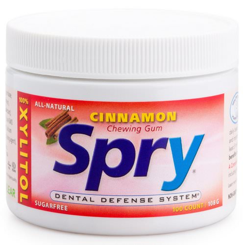 Xlear, Spry, Chewing Gum, Cinnamon, Sugar Free, 100 Count (108 g) Review