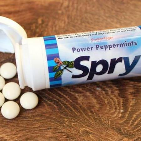 Xlear, Spry, Chewing Gum, Peppermint, Sugar Free, 100 Count, (108 g)