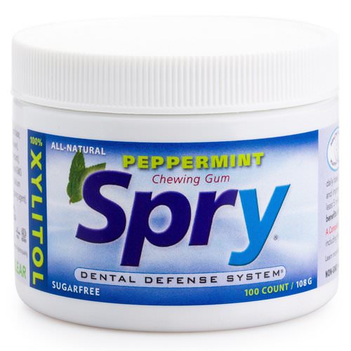 Xlear, Spry, Chewing Gum, Peppermint, Sugar Free, 100 Count, (108 g) Review
