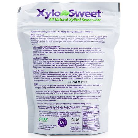 木糖醇, 甜味劑: Xlear, XyloSweet, All Natural Xylitol Sweetener, 1 lb (454 g)