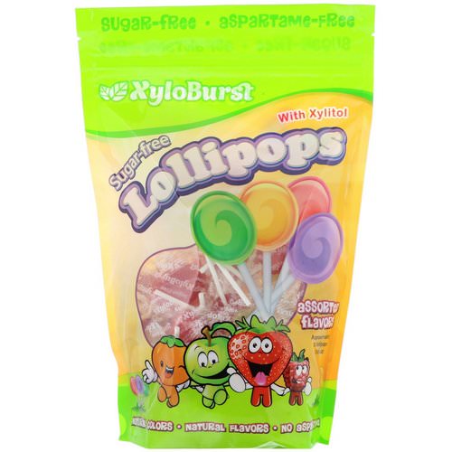Xyloburst, Sugar-Free Lollipops with Xylitol, Assorted Flavors, 50 Lollipops (18.6 oz) Review