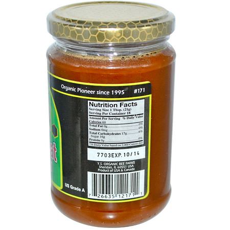 蜂蜜甜甜餅: Y.S. Eco Bee Farms, Buckwheat Pure Raw Honey, 13.5 oz (383 g)